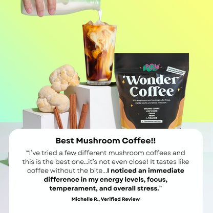 Pow Wonder Coffee Functional Mushroom Coffee 30 Servings