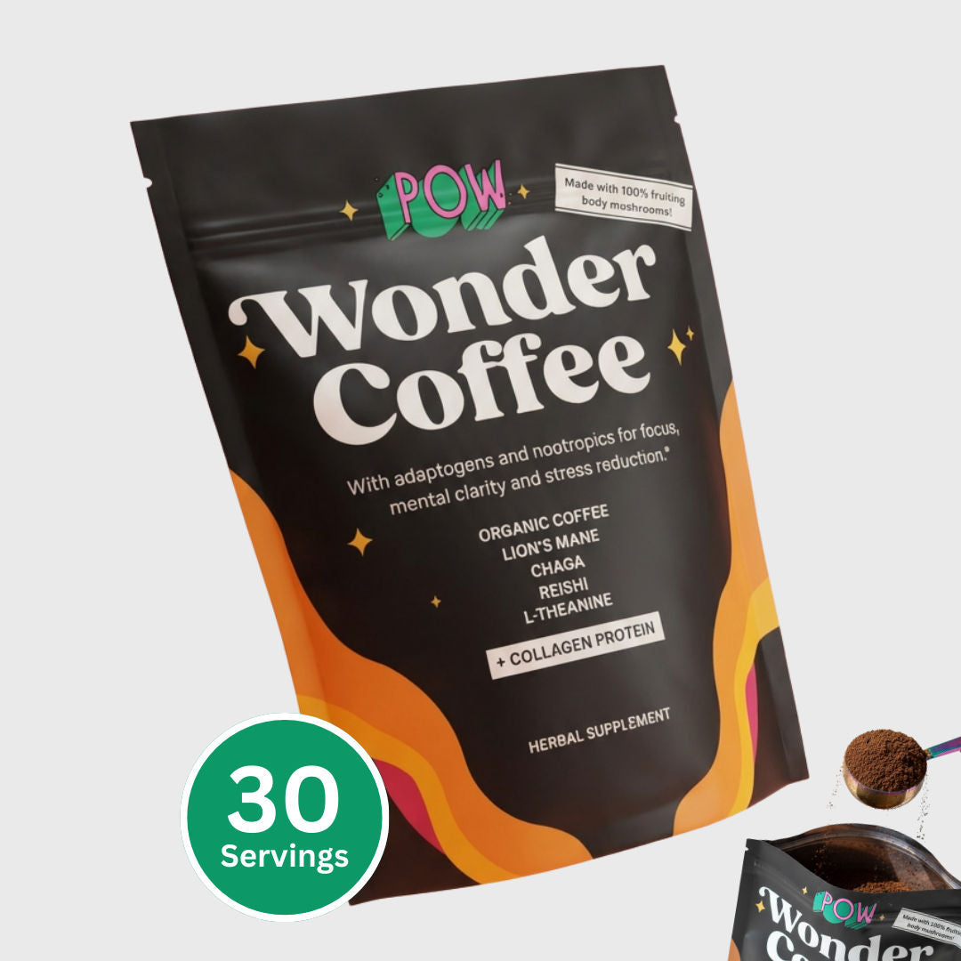 Pow Wonder Coffee Functional Mushroom Coffee 30 Servings