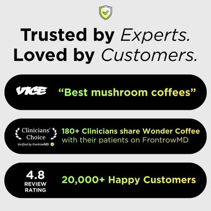 Pow Wonder Coffee Functional Mushroom Coffee 30 Servings