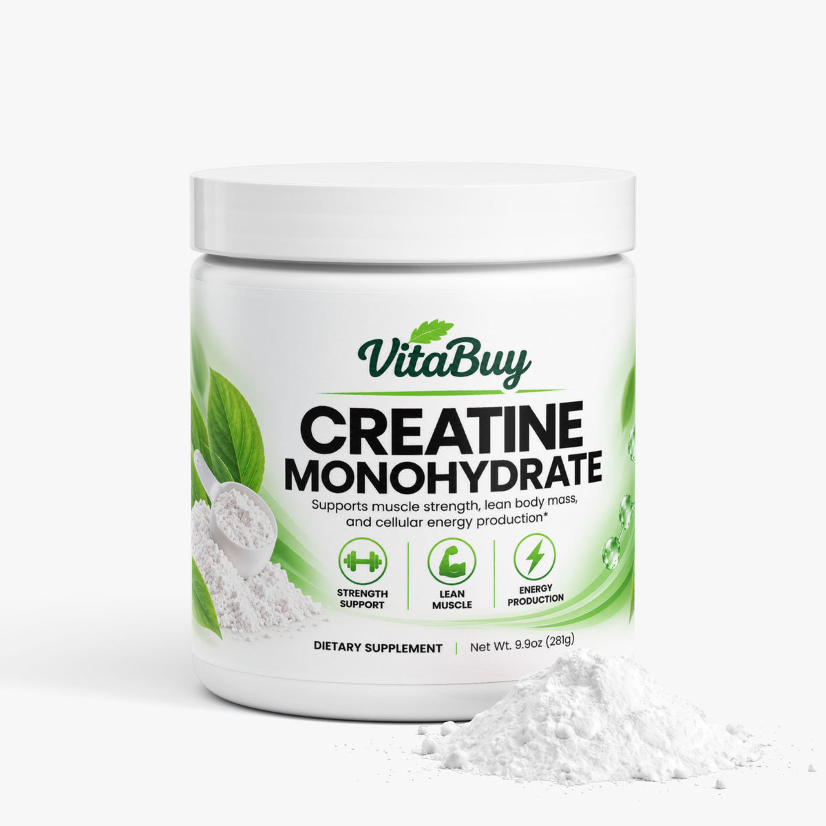 Creatine Monohydrate Dietary Supplement Powder