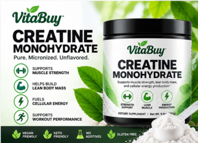 Creatine Monohydrate Dietary Supplement Powder
