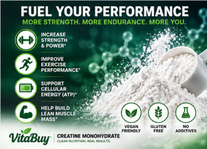 Creatine Monohydrate Dietary Supplement Powder