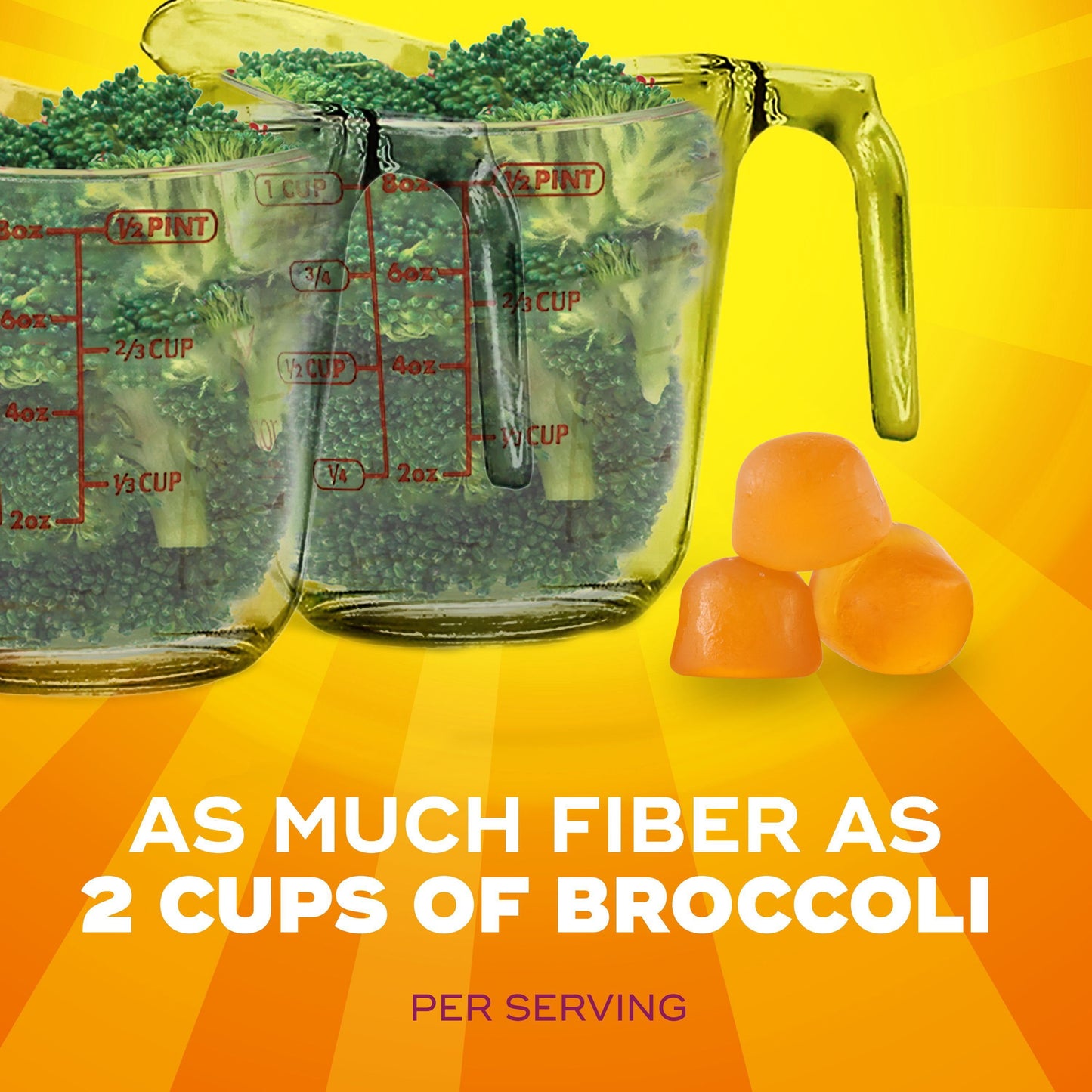Metamucil Fiber Sugar-Free Gummies Orange 150 Ct