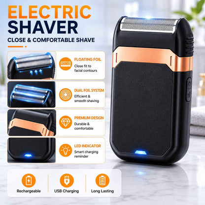Rechargeable Electric Grooming Kit With LCD Battery Display Black
