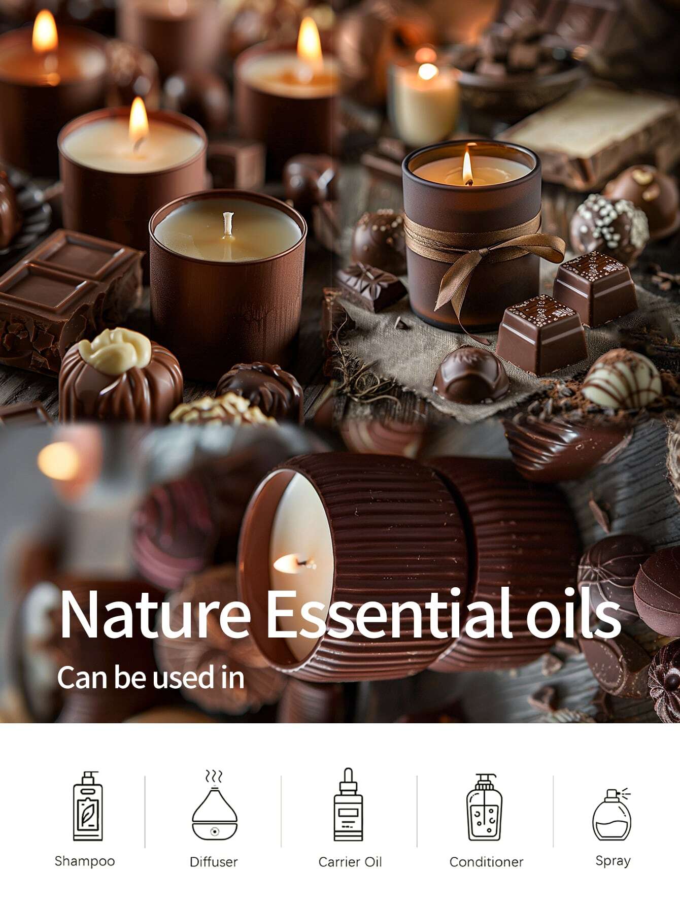 EMBRACEX. 10ml Chocolate Fragrance Oil Aromatherapy Scent