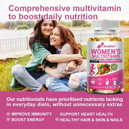 Bcuelov Women's Daily Vitamins Dietary Supplement 120 Softgels 21 Vitamins Minerals