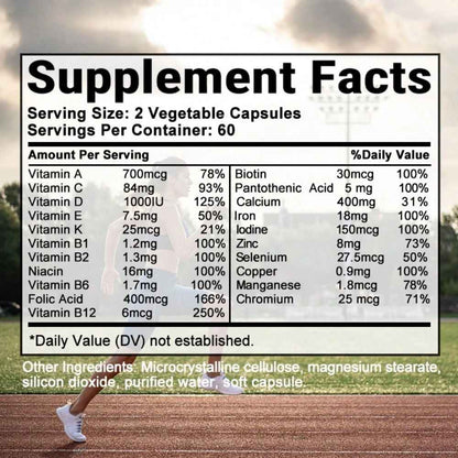Bcuelov Women's Daily Vitamins Dietary Supplement 120 Softgels 21 Vitamins Minerals
