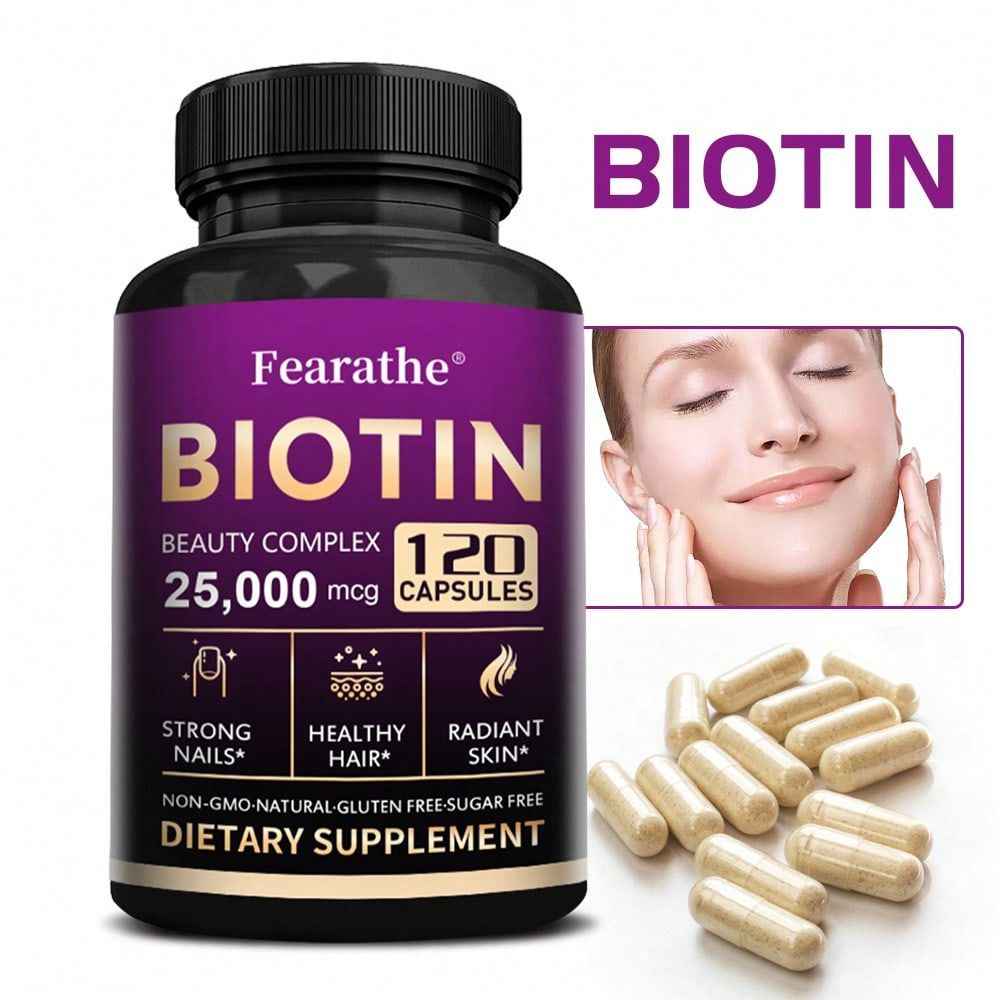 Biotin Vitamin B6 Pantothenic Acid Dietary Supplement 120 Capsules