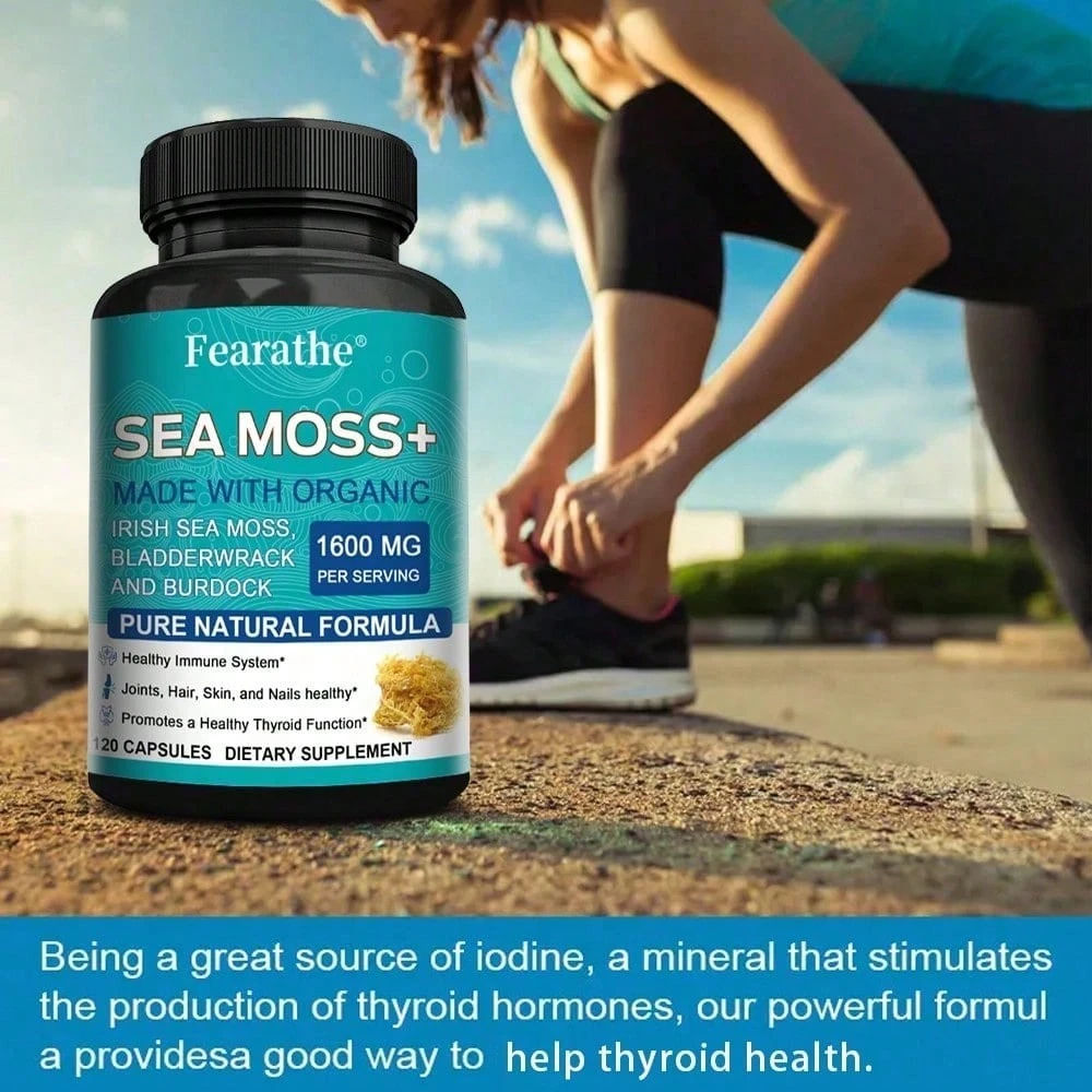 Irish Sea Moss Fucus Burdock Dietary Supplement 120 Capsules