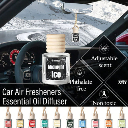 XY Process Car Air Freshener Hanging Diffuser Glass