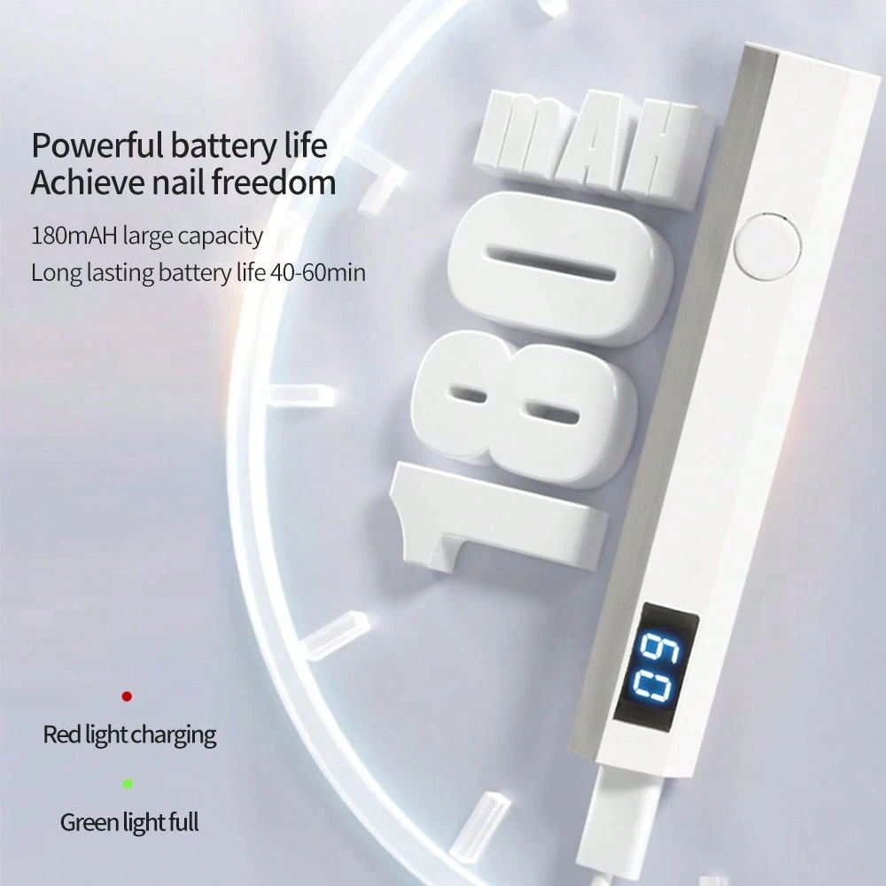 Portable Nail Dryer Lamp USB UV LED 180mAh Rechargeable