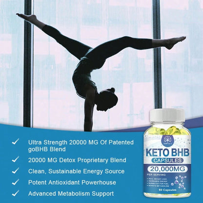 HFU Advanced Ketogenic Formula Weight Loss Detox Colon Cleanse Capsules