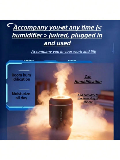 Mini Essential Oil Aromatherapy Mist Humidifier Set USB LED Cold Mist