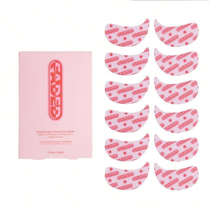 VitaBuy brightening under eye masks with kojic acid, caffeine, and niacinamide set of 6, designed to refresh and reduce under-eye dark circles.
