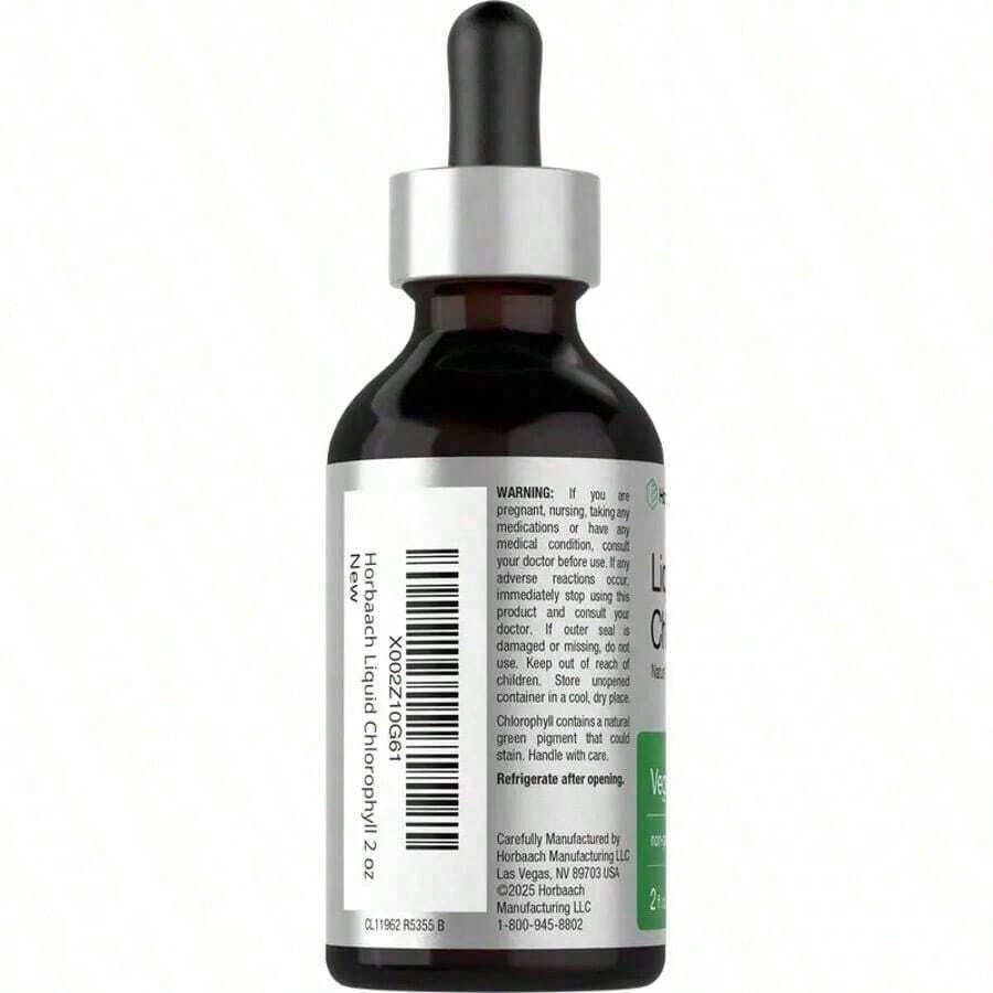 Horbäach Liquid Chlorophyll Peppermint Dietary Supplement Drops