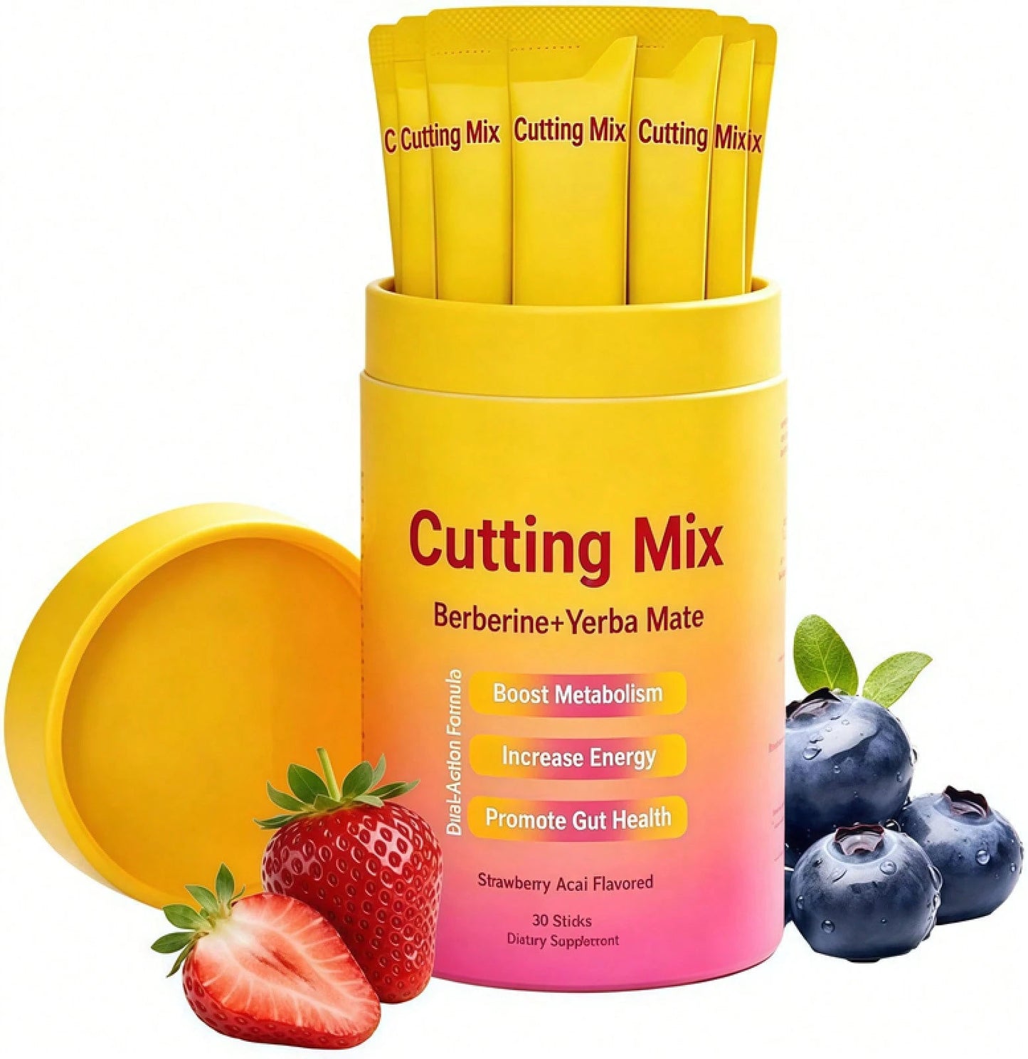 Berberine Chromium 5-HTP Yerba Mate Magnesium Supplement Drink Mix