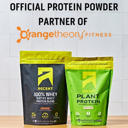 Ascent 100% Whey Protein Powder 4 lb