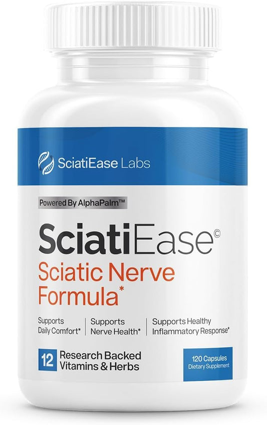 SciatiEase Sciatic Nerve Health Support Supplement 120 Count