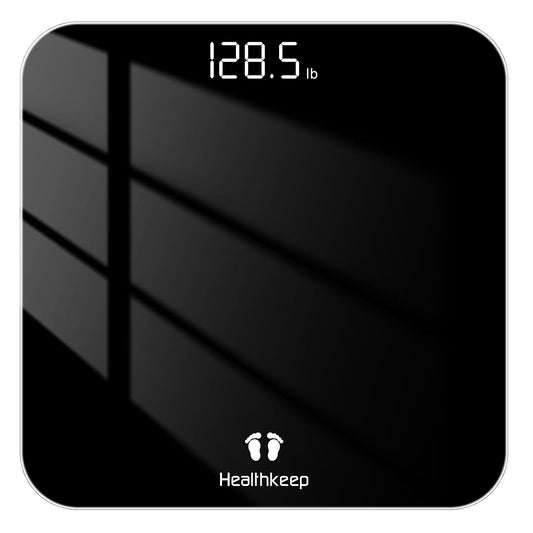 Digital Bathroom Scale Body Weight 400 lb Capacity LED Display High-Precision 4-Sensor
