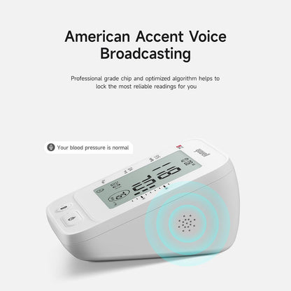 yuwell Digital Blood Pressure Monitor Large Cuff Voice Broadcast 99 Readings
