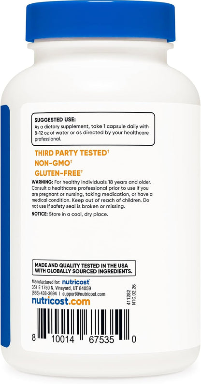Nutricost NAC Immune and Respiratory Support Capsules