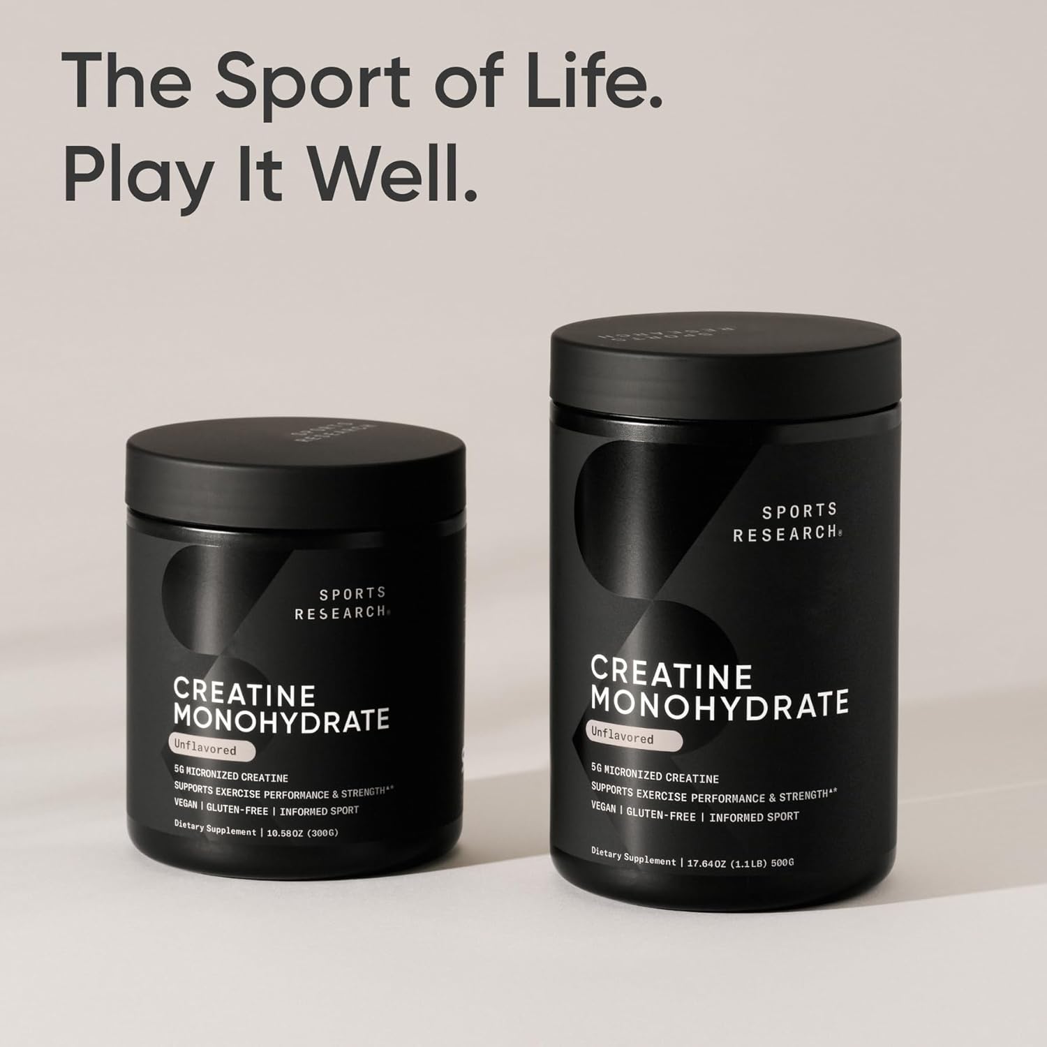 Sports Research Creatine Monohydrate Micronized Powder 17.64 Oz