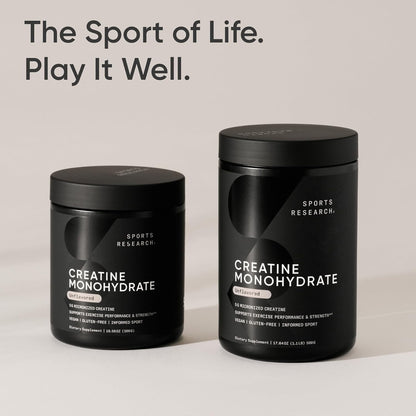 Sports Research Creatine Monohydrate Micronized Powder 17.64 Oz