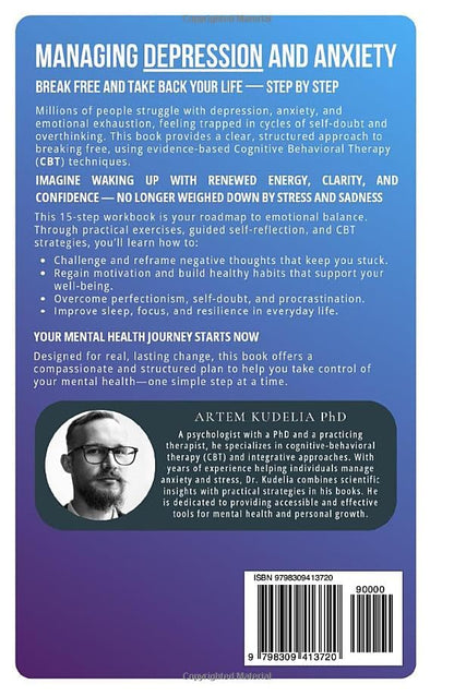 Artem Kudelia Managing Depression Anxiety CBT Workbook for Adults