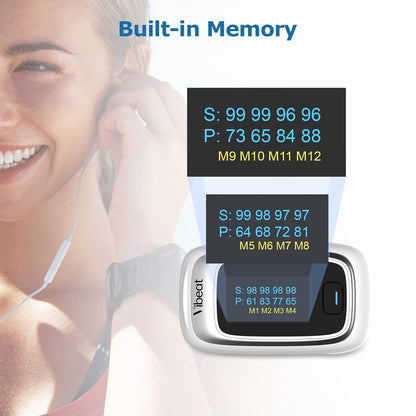 Vibeat Fingertip Pulse Oximeter Blood Oxygen Saturation Monitor Portable SpO2 & Pulse Rate Monitor Batteries and Lanyard Included