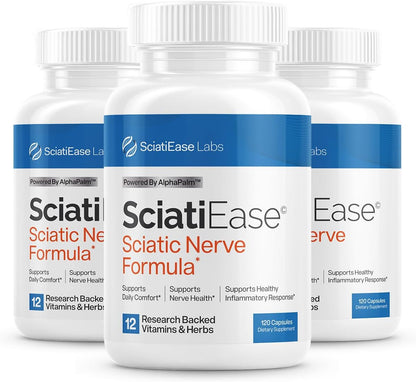 SciatiEase Sciatic Nerve Health Support Supplement 120 Count