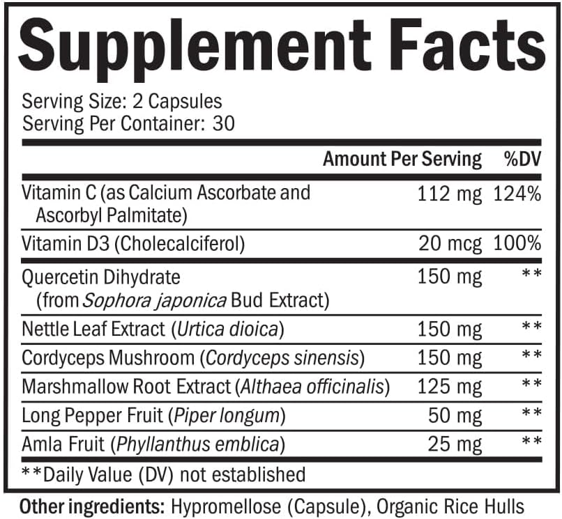 BioSchwartz Lung Detox Respiratory Immune Support Formula Capsules