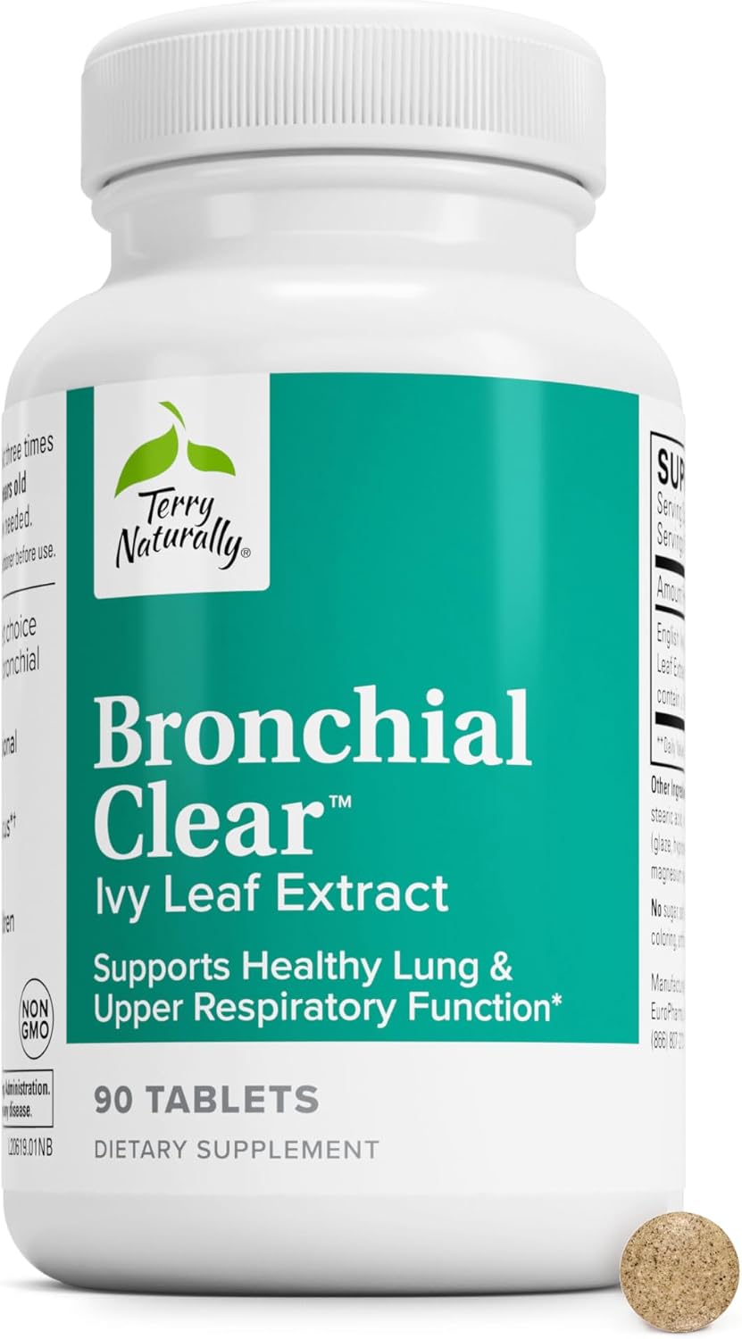 Terry Naturally Bronchial Clear Respiratory Support Tablets