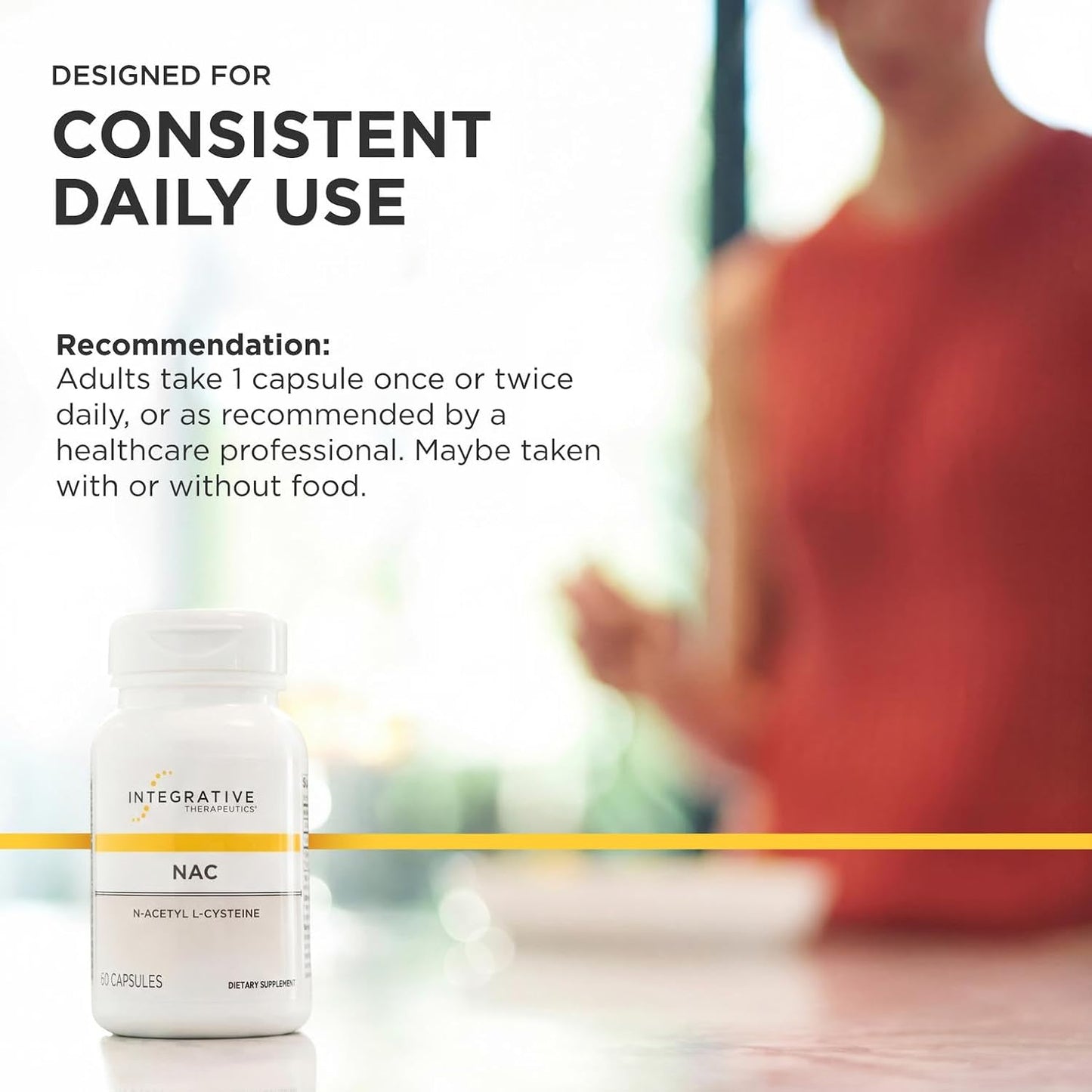 Integrative Therapeutics NAC Respiratory Lung Antioxidant Support Capsules
