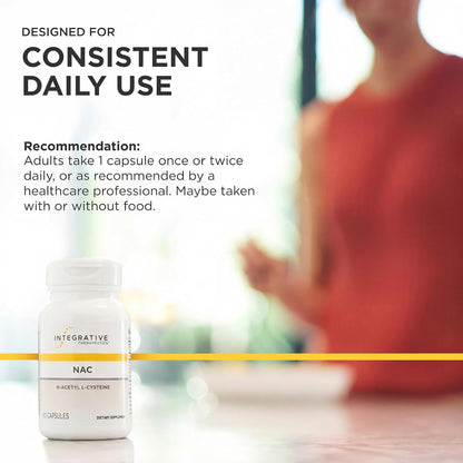 Integrative Therapeutics NAC Respiratory Lung Antioxidant Support Capsules