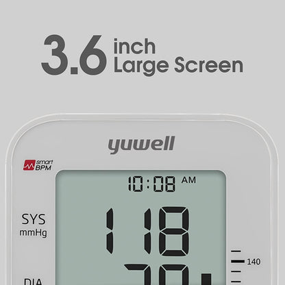 yuwell Digital Blood Pressure Monitor Large Cuff Voice Broadcast 99 Readings