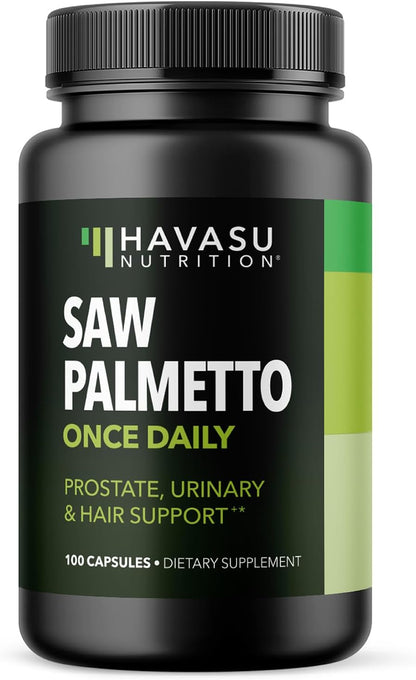 Havasu Nutrition Saw Palmetto Prostate Health Dietary Supplement Capsules