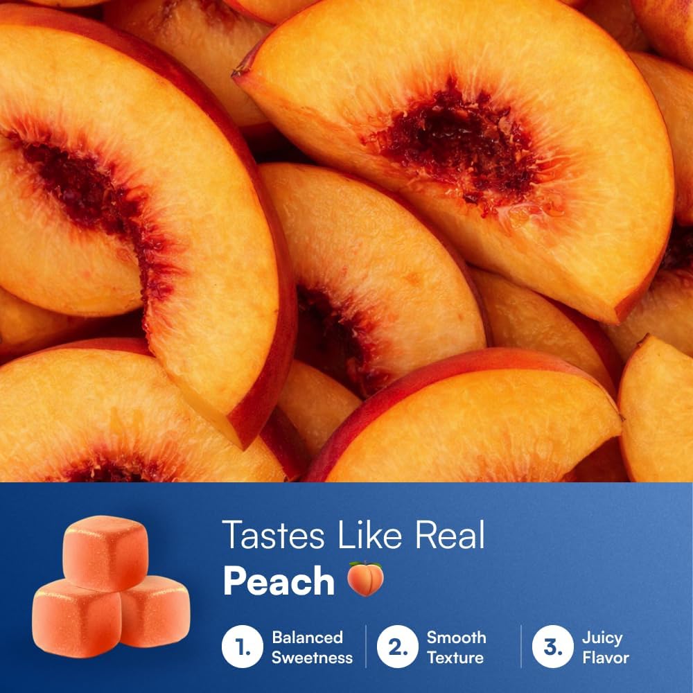 OMNI Creatine Monohydrate Gummies Peach Watermelon 1g Per Gummy 90 Count