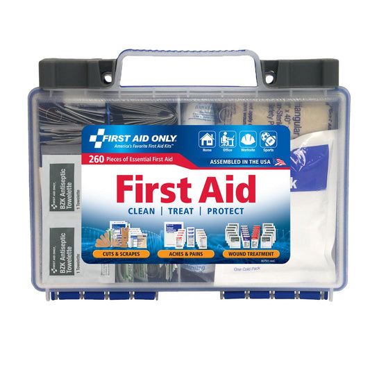 First Aid Only 91248 OSHA-Compliant First Aid Kit 260 Pieces 50-Person
