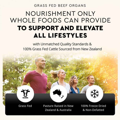 Ancestral Supplements Grass Fed Beef Organ Supplement Freeze-Dried 180 Capsules