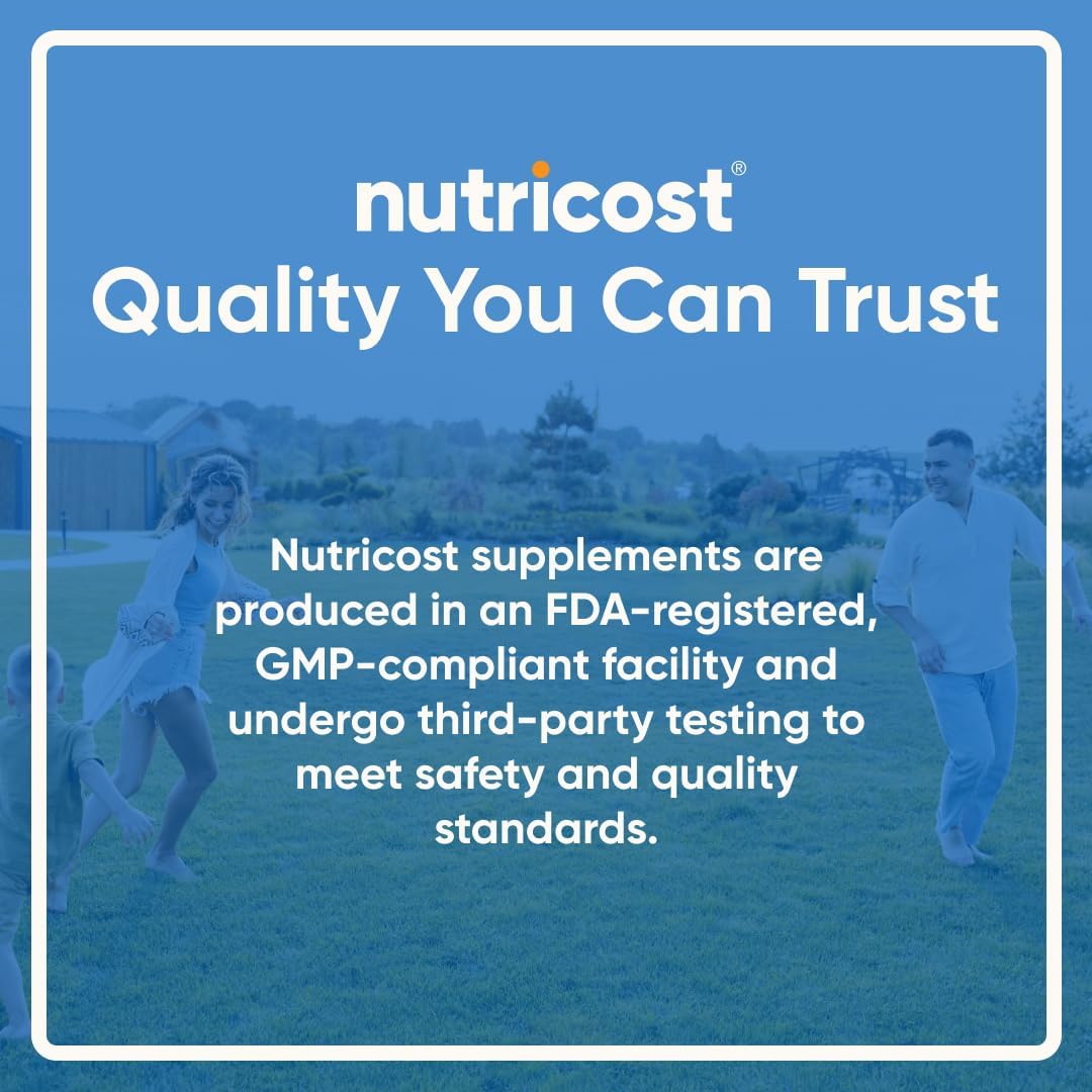 Nutricost Magnesium Glycinate 210mg Capsules 180 Count Gentle Absorption
