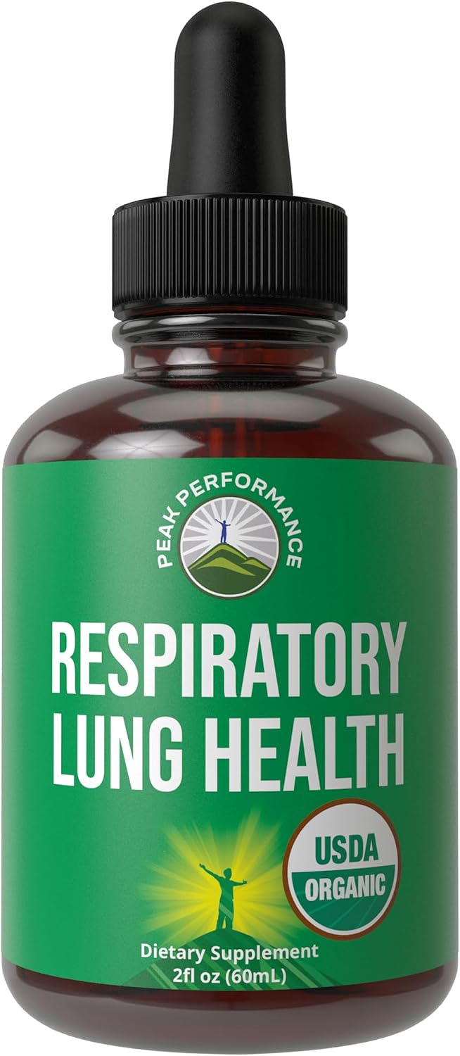 Peak Performance Organic Lung Detox Respiratory Support Liquid Drops