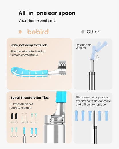 BEBIRD R1 Ear Wax Removal Tool Cleaner with HD Camera