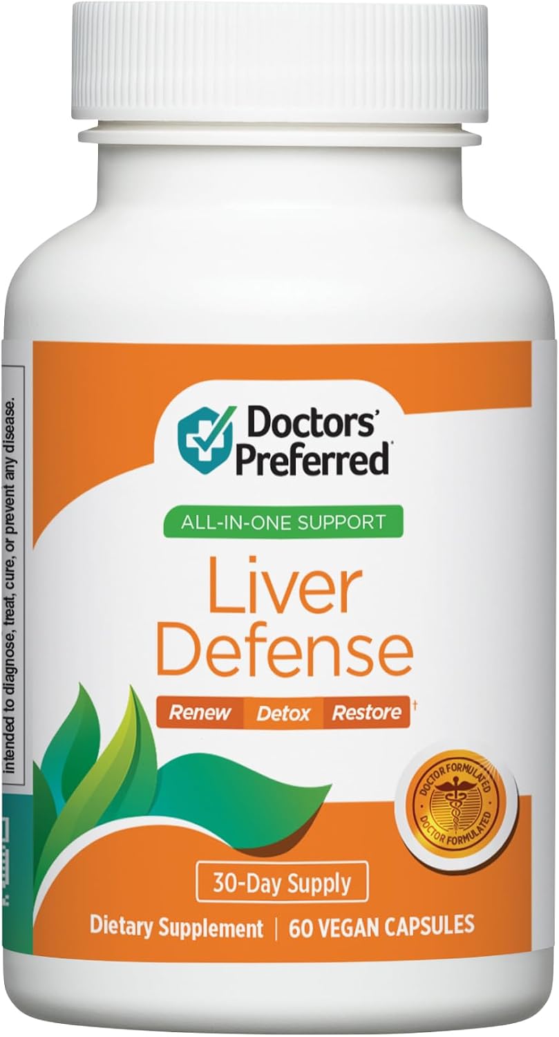 DOCTORS' PREFERRED Milk Thistle Liver Support Detox Formula Capsules