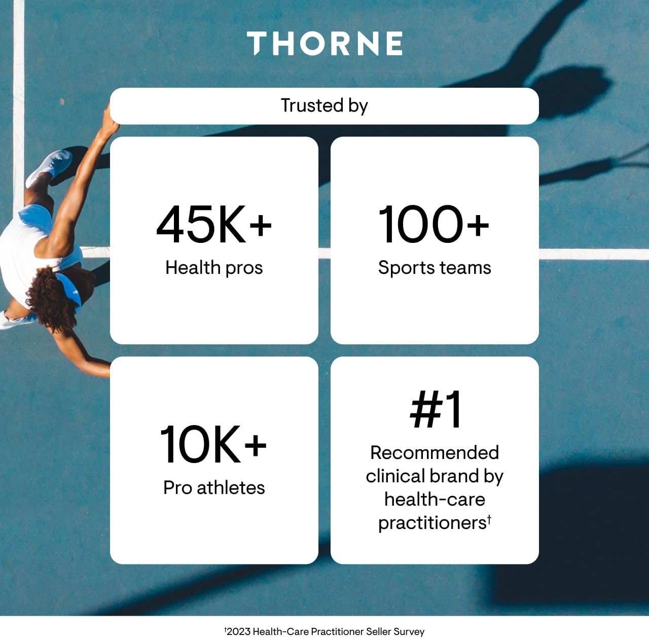THORNE Creatine Monohydrate Powder NSF Certified for Sport 90 Servings