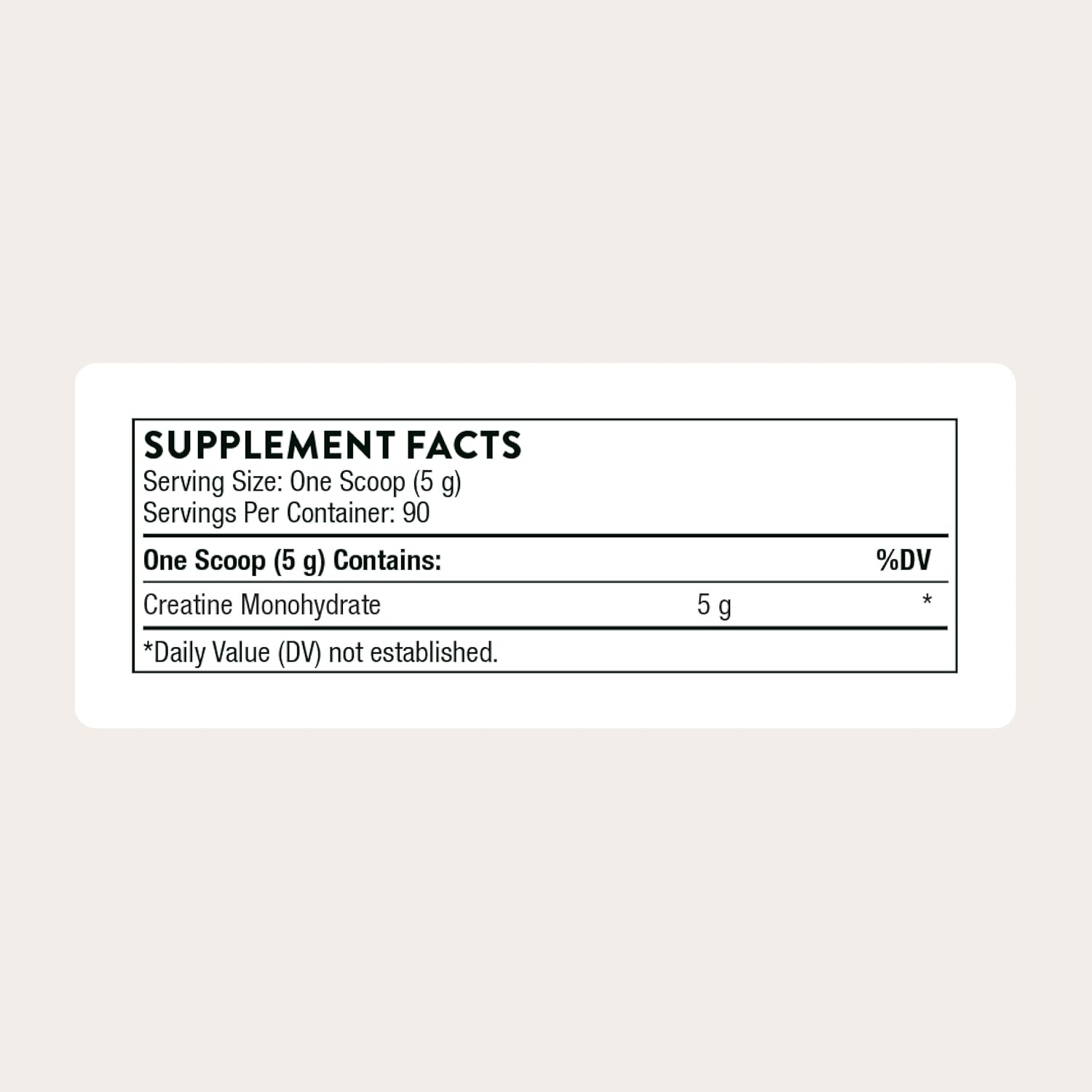 THORNE Creatine Monohydrate Powder NSF Certified for Sport 90 Servings