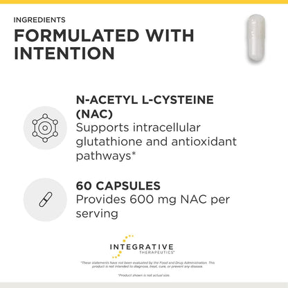 Integrative Therapeutics NAC Respiratory Lung Antioxidant Support Capsules