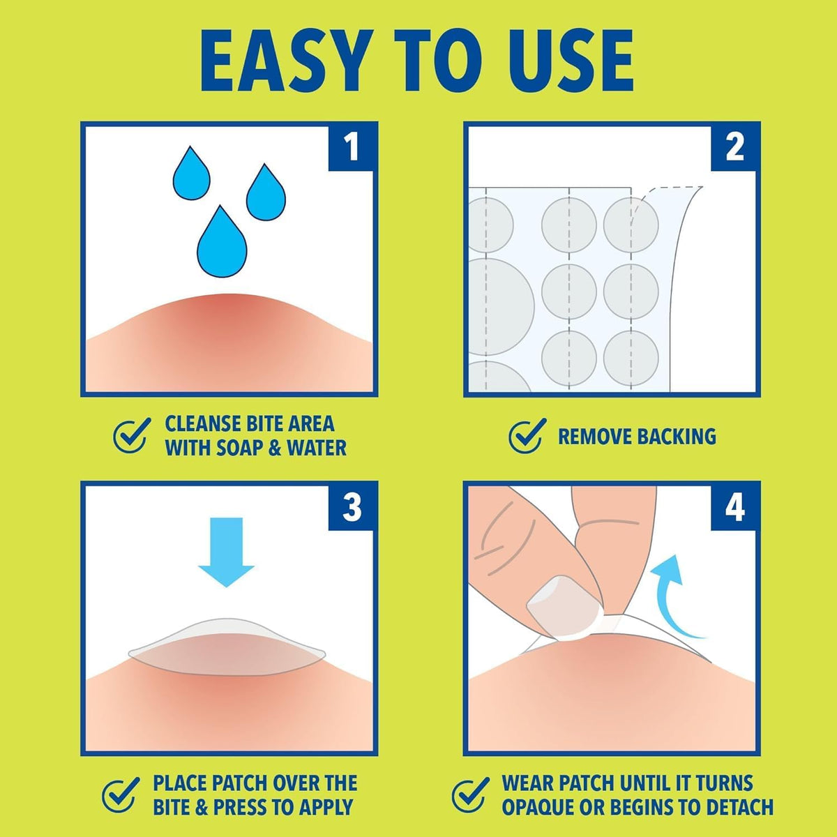 Cutter Bug Bite Itch Relief Hydrocolloid Patches