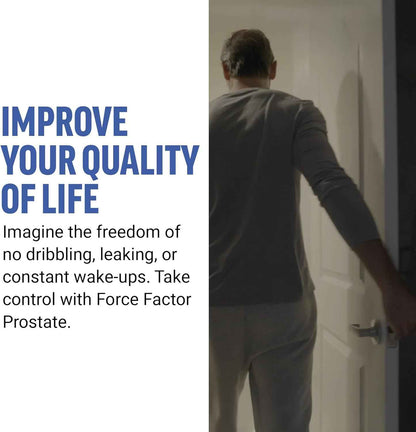 Force Factor Prostate Health & Urinary Support – Saw Palmetto, Pygeum & Beta Sitosterol, 60 Softgels
