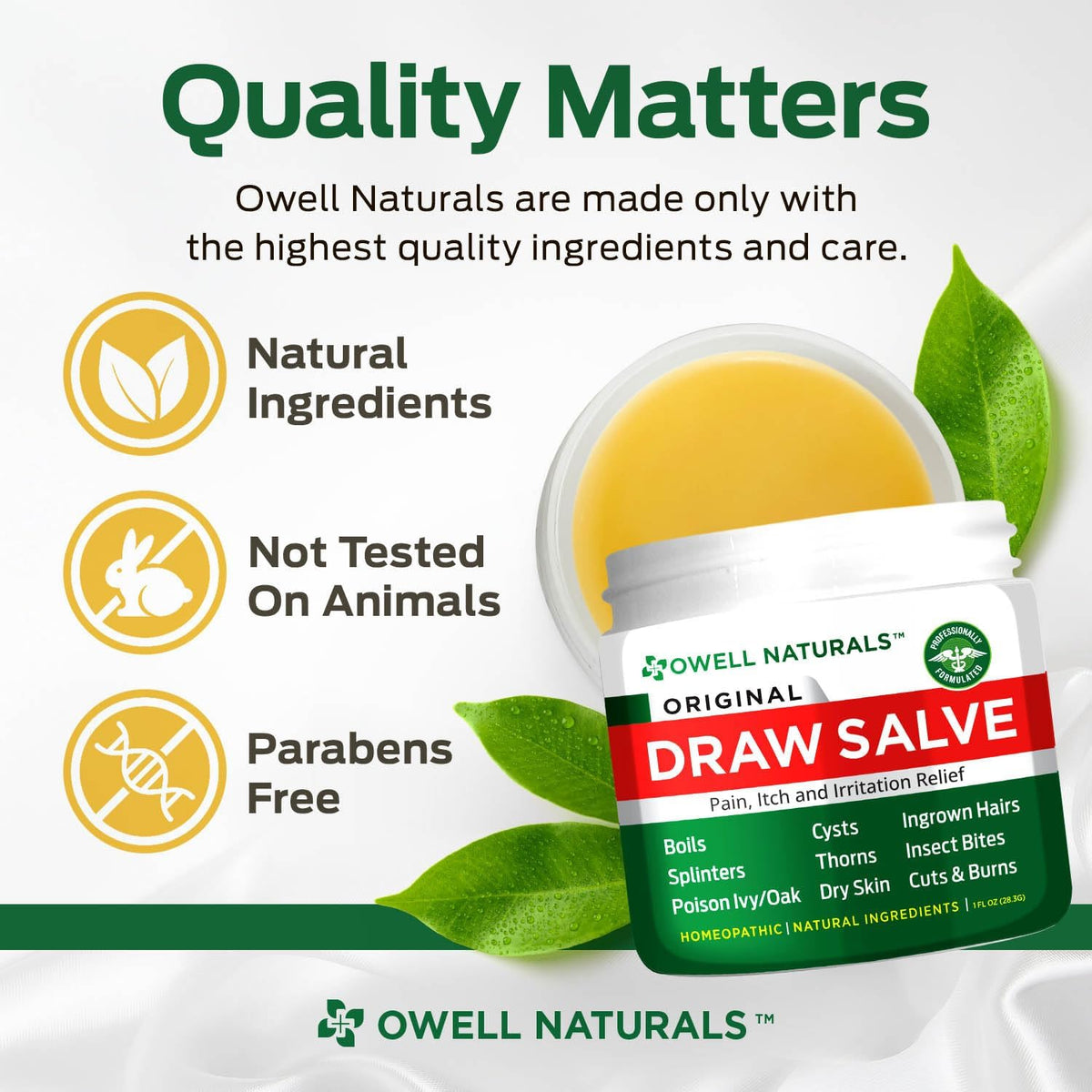 Owell Naturals Drawing Salve Relief Ointment