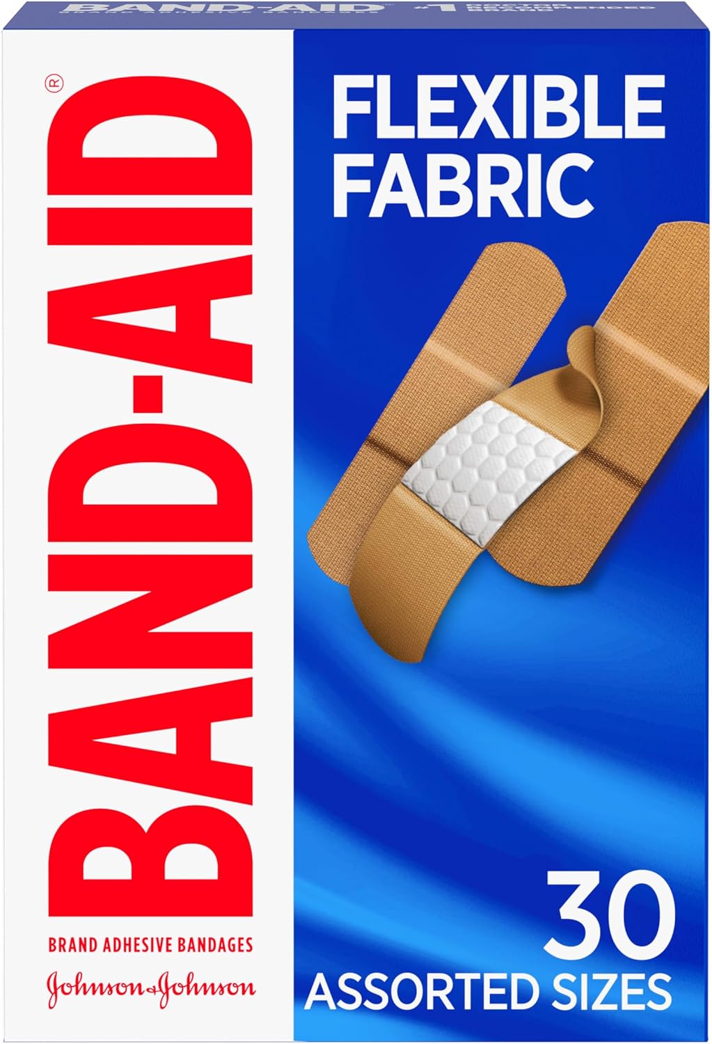 BAND-AID Flexible Fabric Adhesive Bandages All One Size 100 Count